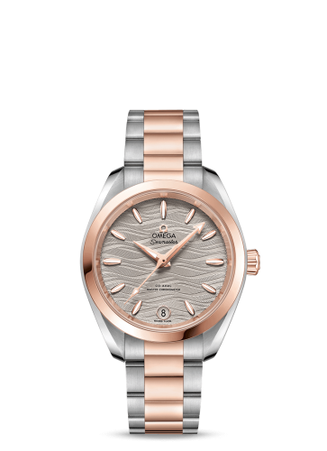 Omega Seamaster Aqua Terra 150M Master Chronometer 34 Stainless Steel / Sedna Gold / Grey-Waves / Bracelet
